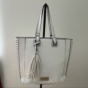 Marc New York White Silver Studded Handbag